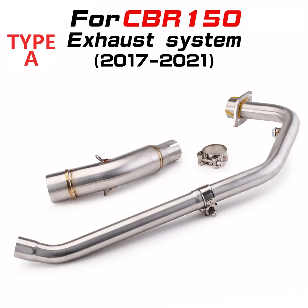 For CBR150 CBR125 CBR125R CB125R CBR150R CB150R Motorcycle Exhaust Modified Middle Front Link Pipe