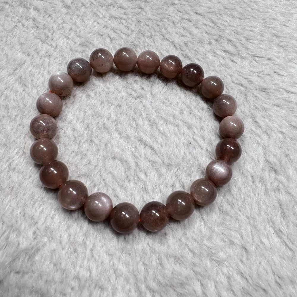 

Wholesale 1pcs Natural Sun Stone Bead Bracelet 6mm 8mm 10mm Round Beads,Genuine Gray Moonstone Semi-Precious Gems Jewelry,18cm