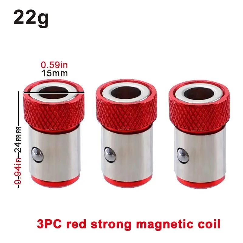 Clearance Magnetic Ring Cross Phillips Screwdriver Bit Holder 6.35mm 1/4 Universal Alloy Anti-corrosion Strong Magnetizer Power