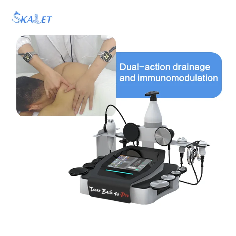 Skalet Advanced RF Tecar Therapy System For Body Sculpting Adjustable Modes Therapeutic Equipment Relieve Pain Physical Therapy