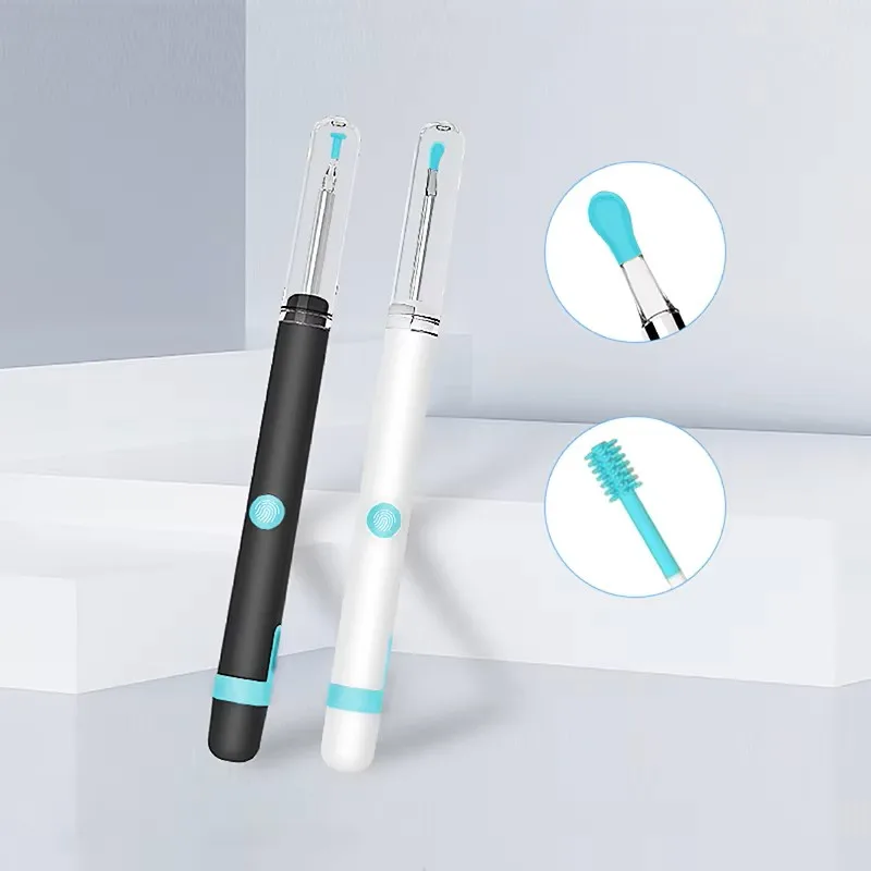 1080P FHD Wireless Ear Otoscope with 6 LED Lights Ear Wax Removal with Camera Ear Spoon for iPhone iPad Android Smart Phone