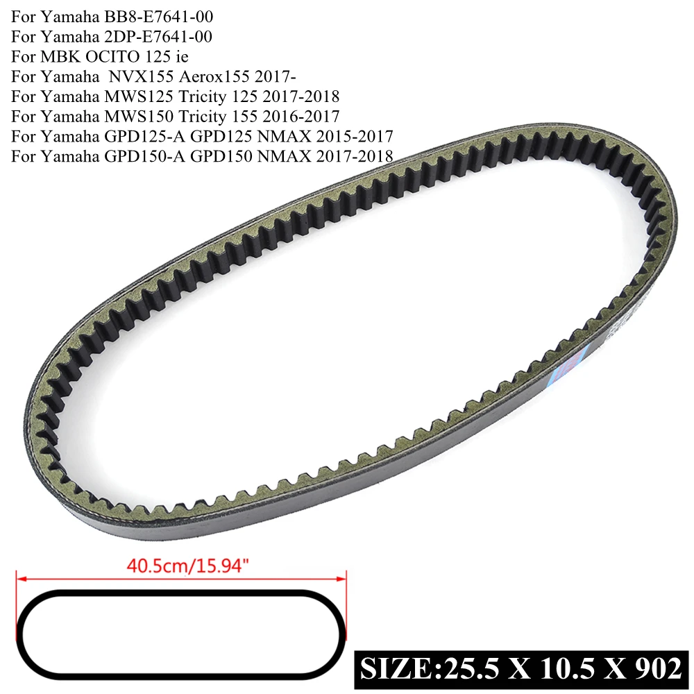 Drive Belt Fit For Yamaha  NVX155 Aerox155 MWS125 MWS150 Tricity 125 155 GPD125A GPD150A NMAX GPD125 GPD150 For MBK OCITO 125 ie