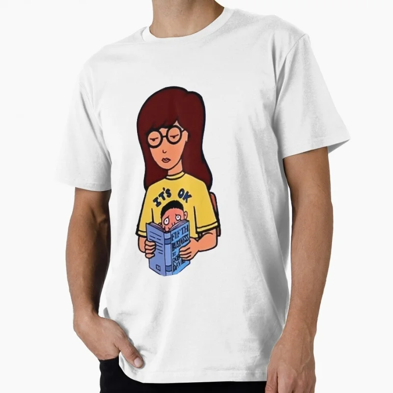 

its ok to cry Retro Sick sad world tv shows Gift t shirt 90s Nostalgia cartoon Graphic Clothes Daria 100% cotton Large size Tops