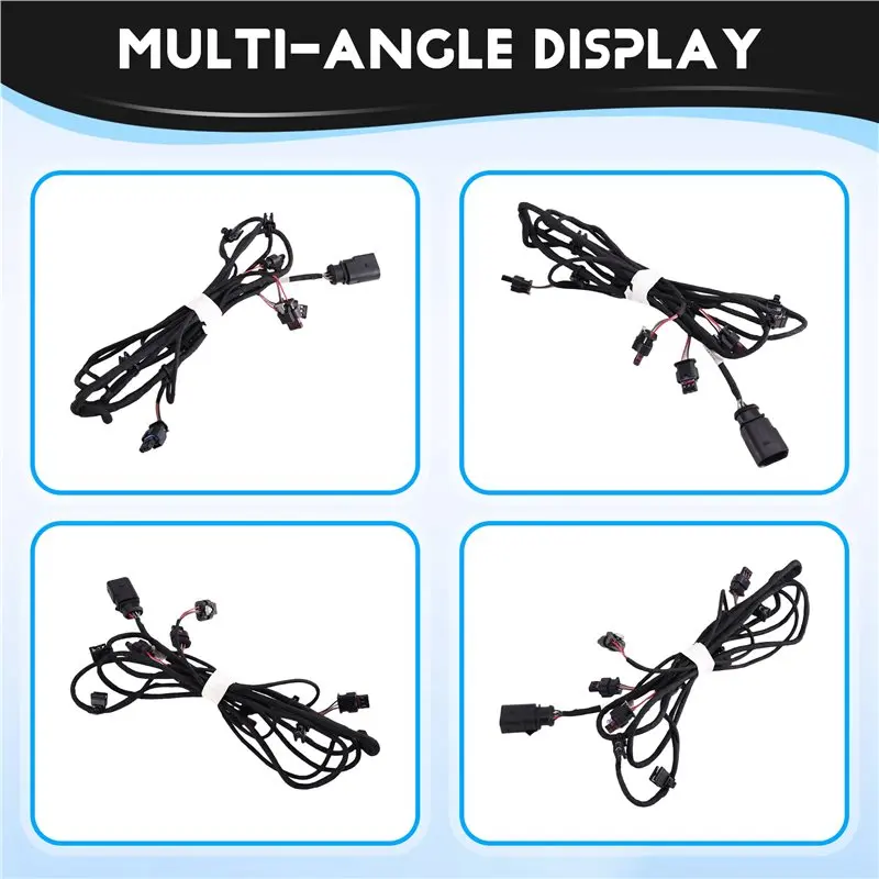 A82M-For A3 2016-2027 8V0971085P Car Parking Sensor Wiring Harness Loom Front Bumper 4PDC