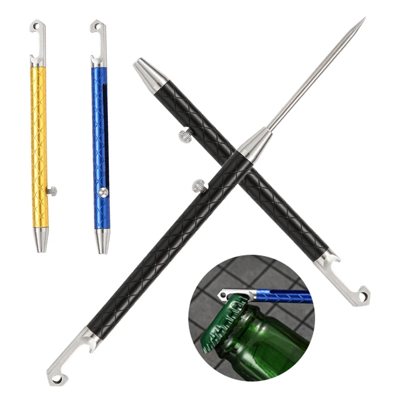 

TC4 Titanium Alloy Push-pull Toothpick Telescopic Fruit Pick Toothpick Artifact Portable Toothpick Canister Outdoor Camping Tool