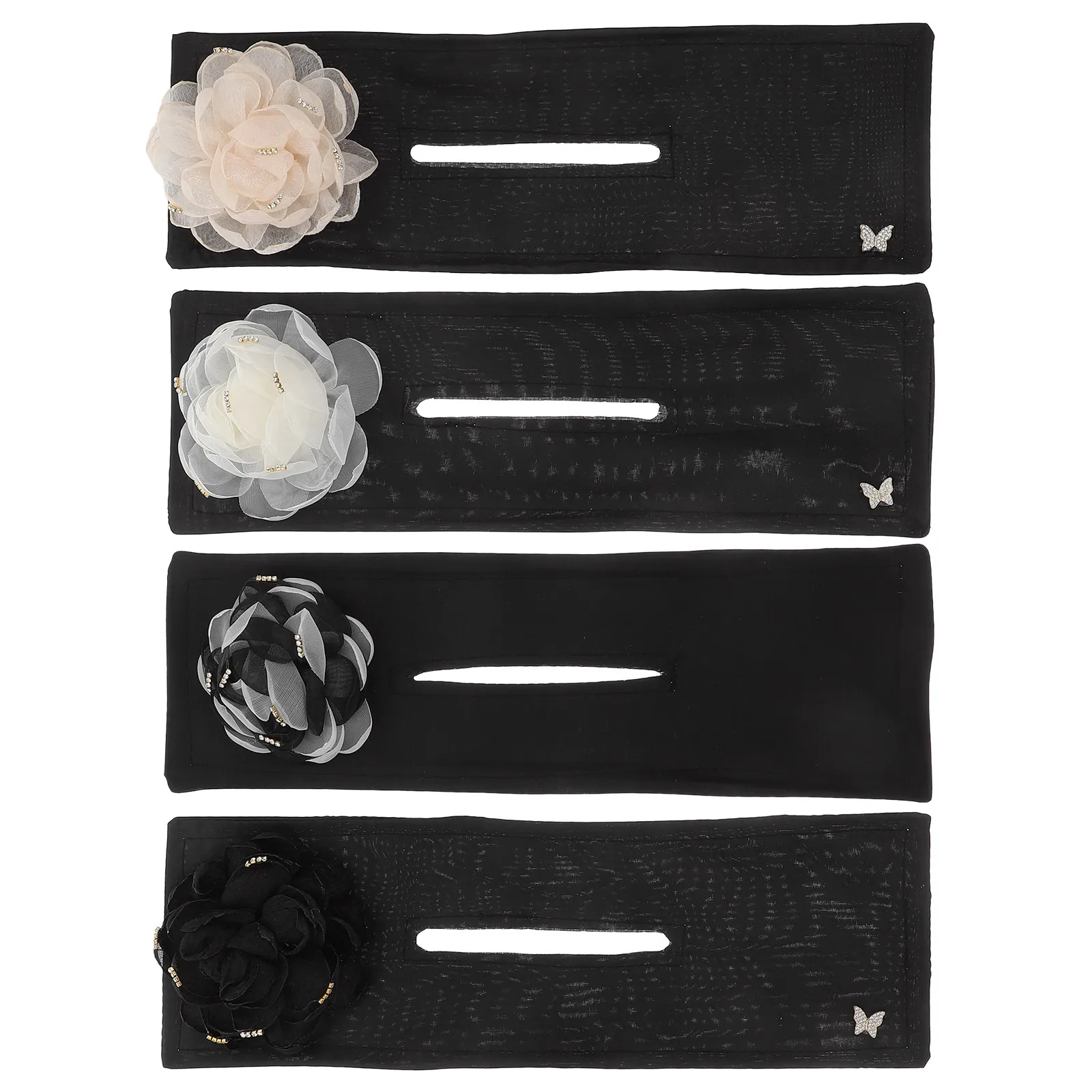 

4Pcs Women Hair Bun Maker Donut Shaper Styling Tool Fast Secure Hair Bun Former for Dancing Hiking Yoga Pilates Party Gift