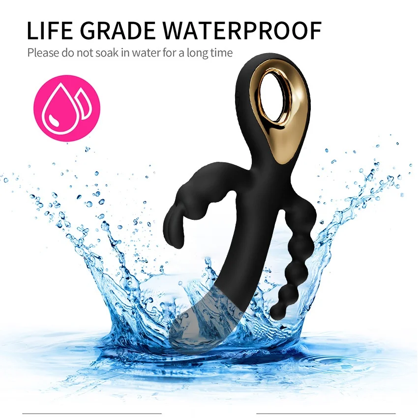 3 In 1 Dildo Rabbit Vibrators For Woman Clitoris Massage Anal Beads Sex Toys For Adults G-Spot Stimulation Female Masturbator 18 view 4