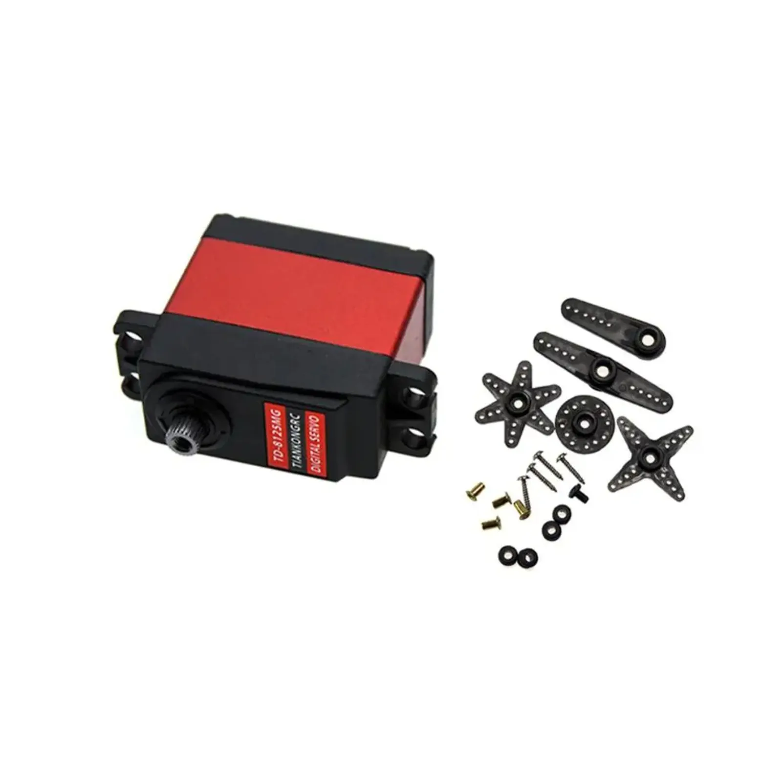4 pièces étanche TD-8125 25KG servo numérique à couple élevé 360 °   Rotation pour robot/voiture RC