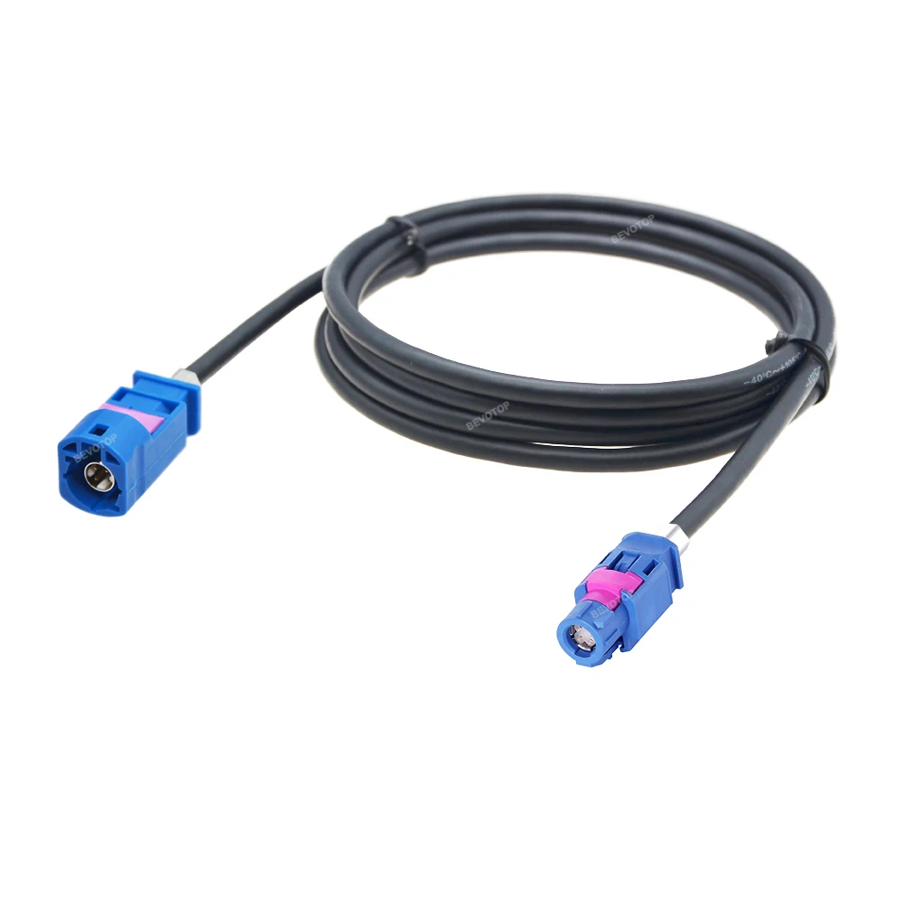 BEVOTOP  FAKRA C HSD Plug Male to Jack Female LVDS Vehicle High-speed Transmission Shielded Dacar 535 4-Core Cable Custom-Made