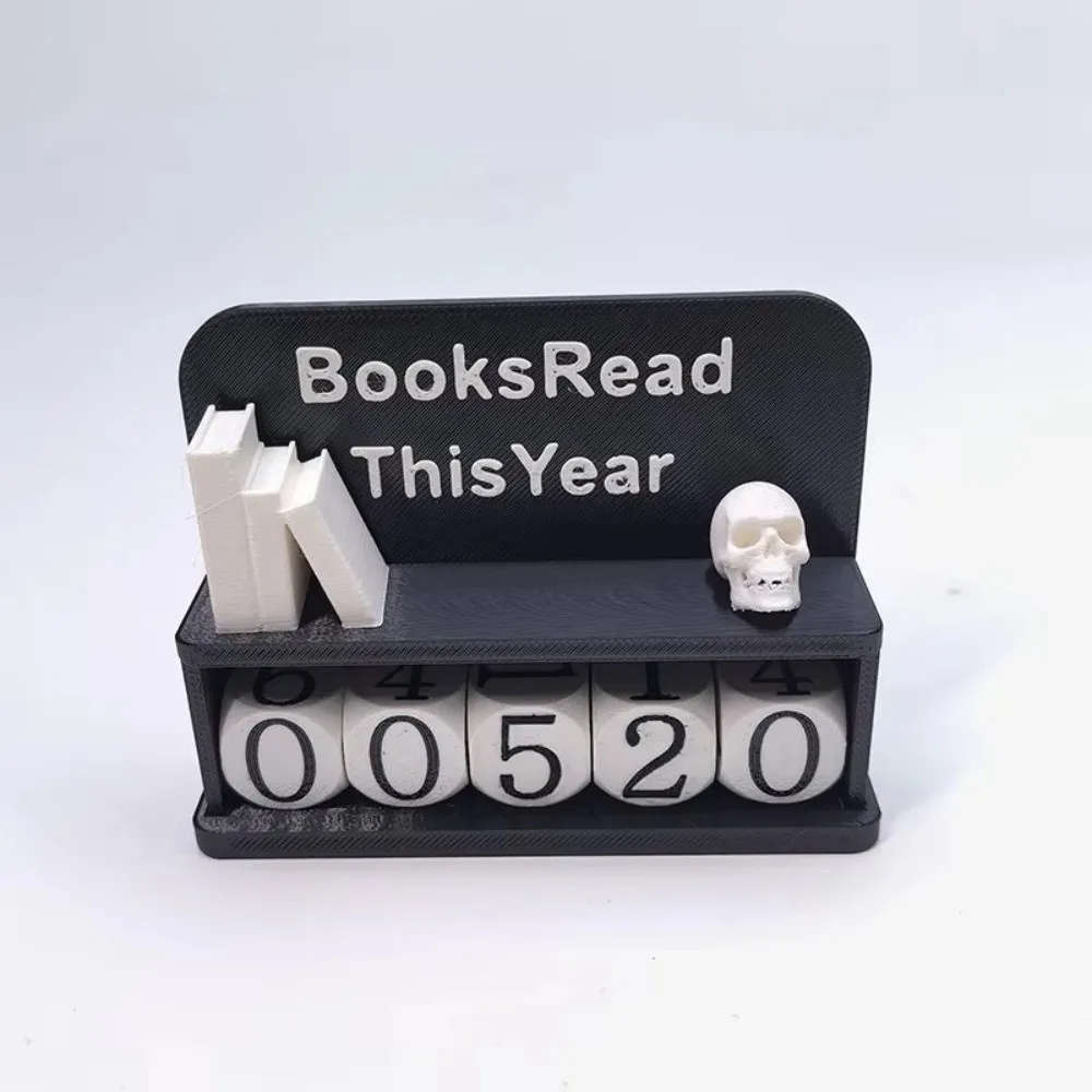 3D Printed 3D Book Read Counter Books Read This Year Sign Book Lover Sign Book Tracker Creative Manual Counter Bookshelf Decor