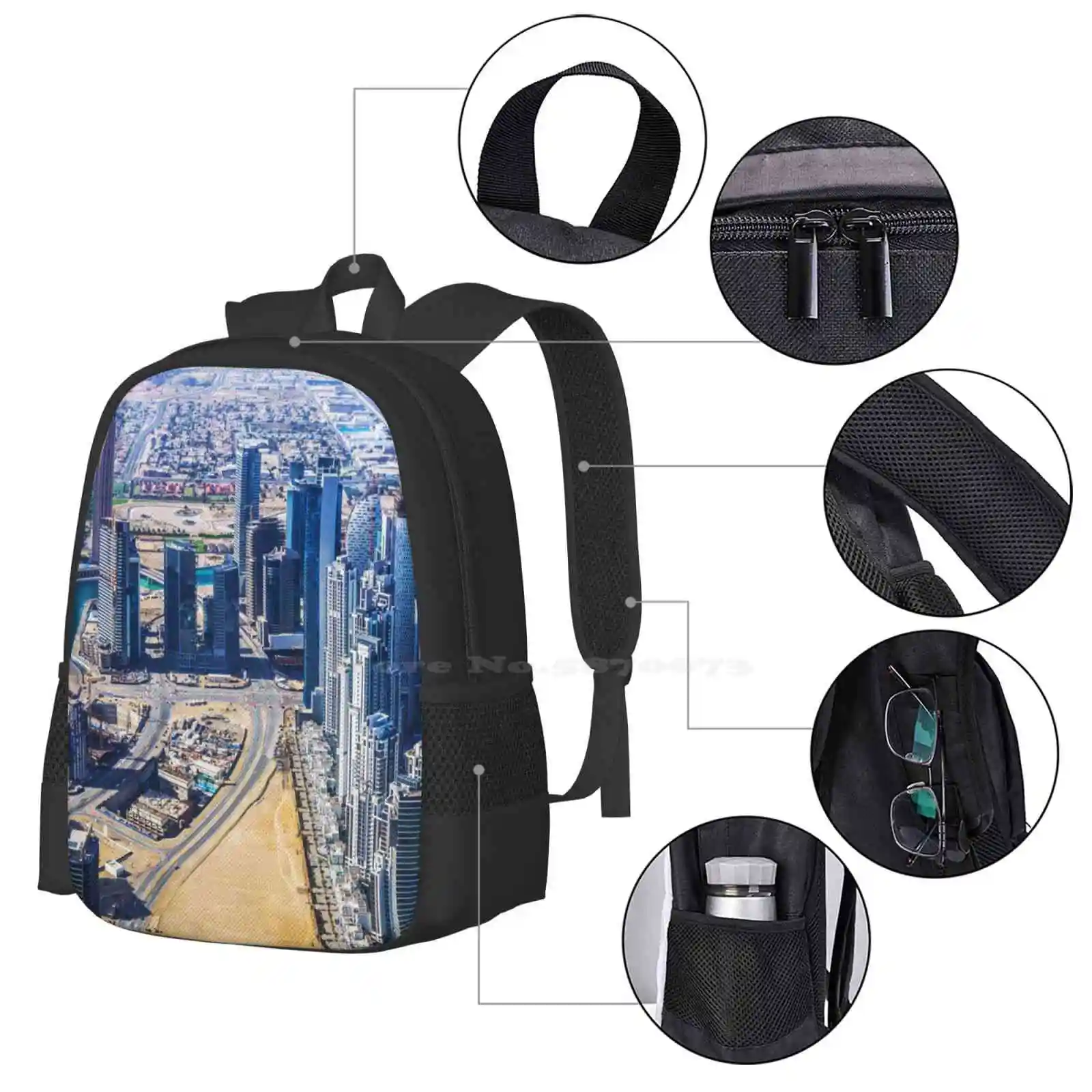 Dubai Trip Hot Sale Backpack Fashion Bags Dubai Flights Dubai Country Dubai Lover Dubai Trip Dubai Pride Dubai Skyline Dubai