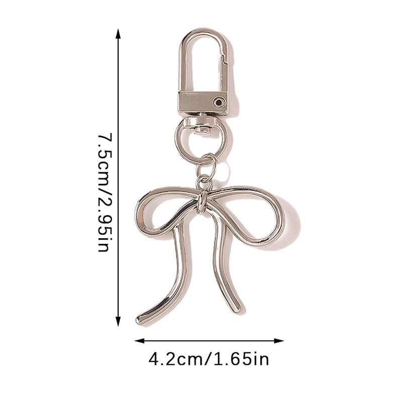 Bowknot Keychain Bag Decorations Keyring Ornament Backpack Handbag Charm Pendant Gift For Girls Women