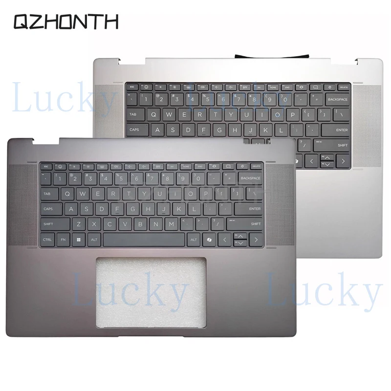 f  New For HP Envy x360 16-AD 16-AC 2-in-1 Palmrest with US Backlit Keyboard 16
