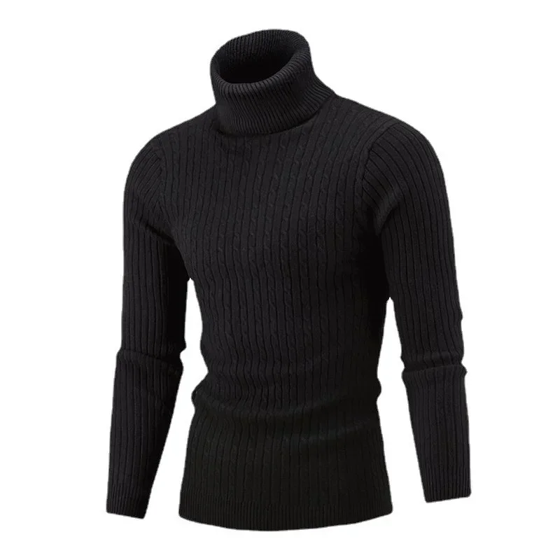 

Pop Men's Knitted Base Layer Top New Arrival Autumn/Winter Polo/Turtle Neck Sweater Fashionable Casual Wear Wholesale