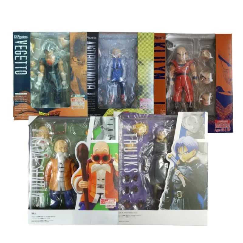 Dragon Ball Figures Shf Vegetto Kuririn Trunks Trunks  Android Action Figure Pvc Anime Collection Model Figurine Doll Toys Gifts