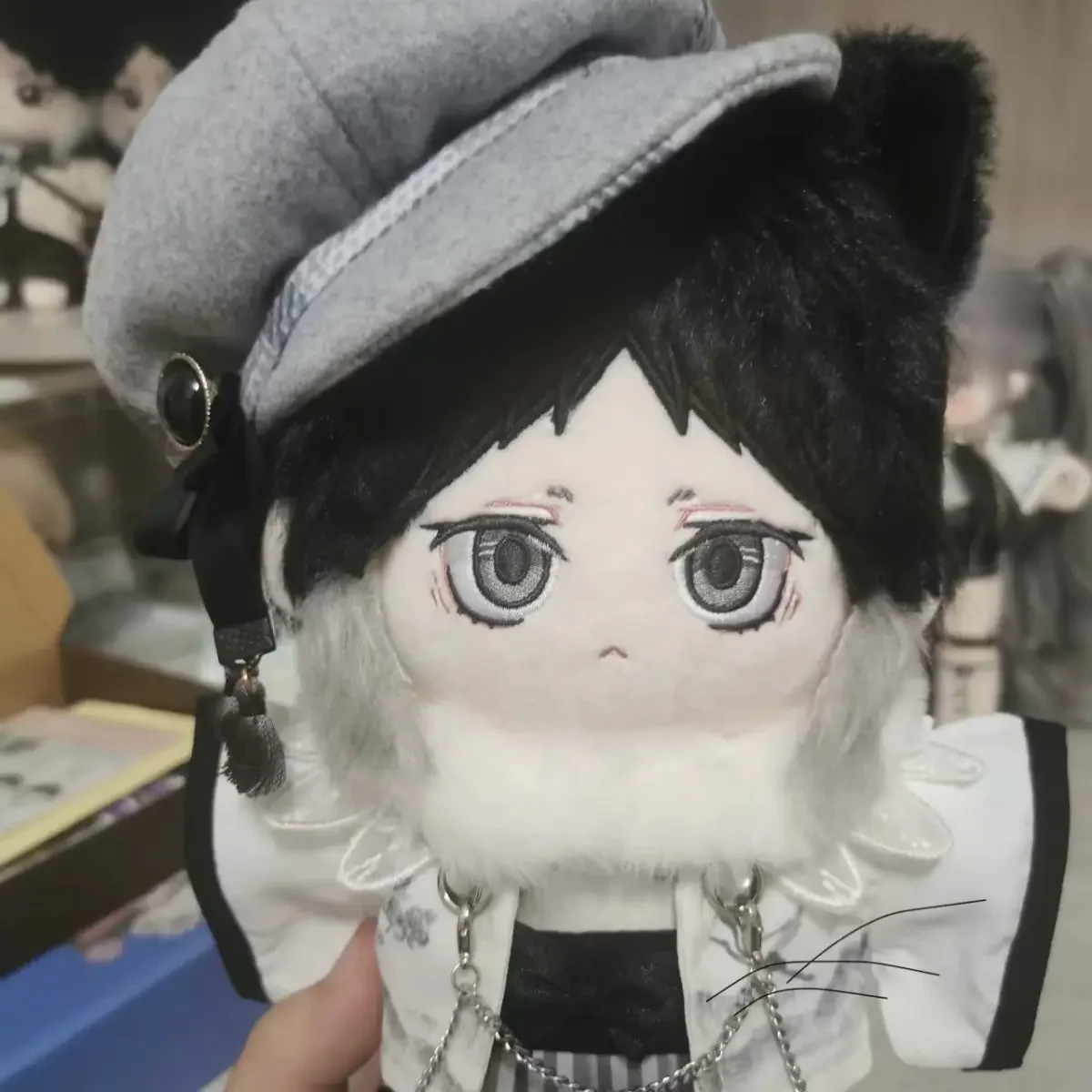 Anime Role Ryunosuke Akutagawa Monster Cosplay Plush Doll Skeleton Body Dress Up Cotton Stuffed Plushie Toys Gift 20cm