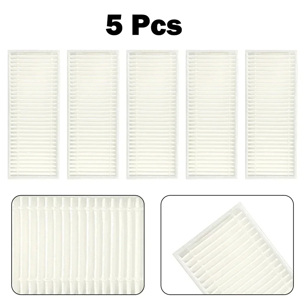 5 Pcs Filter For Dexp Mmb300 Robot Vacuum Cleaner Replacement Accessories Household Cleaning Robot Replacement Filter Spare