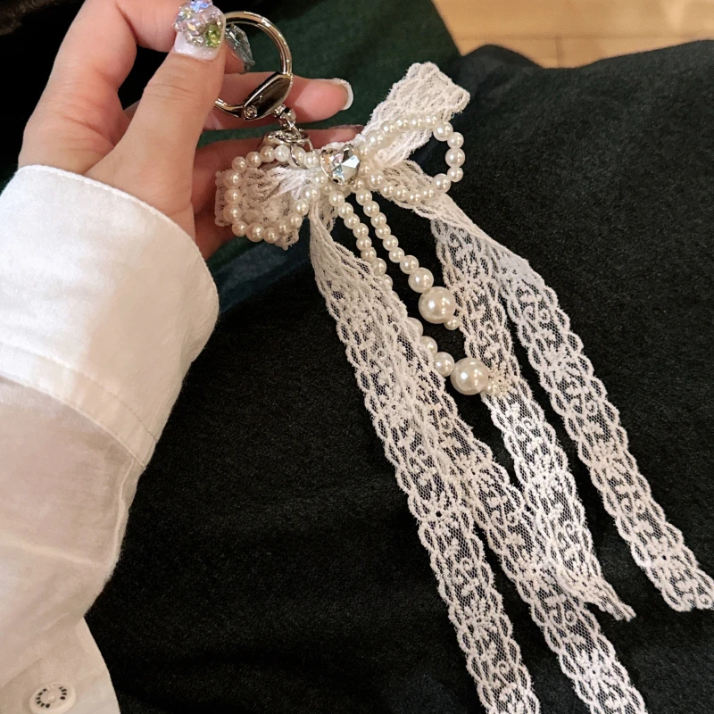 

Корейский Y2K Love Heart с кружевным бантом, подвеска для телефона, брелок для iPhone 16, для сумки, ремешок для телефона для девочек, ремешок, брелок для ключей, ювелирные изделия