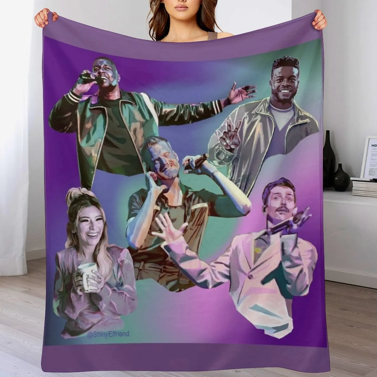 

Pentatonix Throw Blanket Soft Solid Color Blanket for Couch Bed