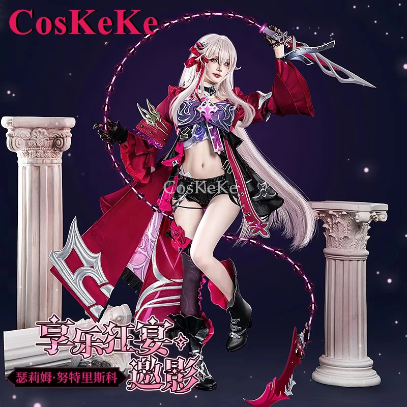 CosKeKe Thelema Cosplay Game Honkai Impact 3rd Costume Sweet Fashion Uniform Dress Women Activity Party Role Play Clothing New