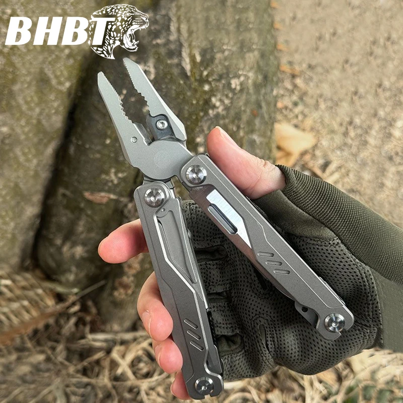 BHBT Titanium Alloy Multitool Pliers 20 In 1 EDC Outdoor Camping Survival Multi Functional Tool Pocket Multi Tool