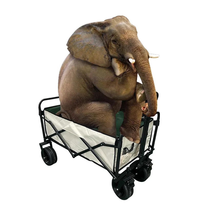 

Foldable Outdoor Camp Cart Table Board Camper Trolley Desktop Integrated Stall Table - Portable Kitchen Workstation for Camping