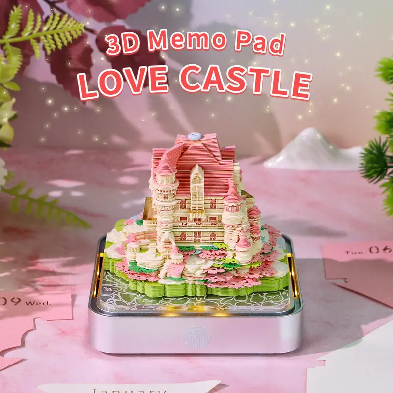 

2026 Paper Carving Calendar Love Castle Panoramic Cultural And Creative Gift 3d Stereoscopic Memo Book Architecture Souvenir