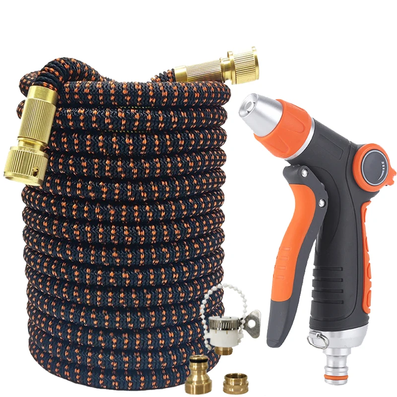 

Horticultural Expansion Telescopic Magic Water Pipe With High Pressure Car Wash Water Gun, Garden Water Pipe, Car Wash Supplies