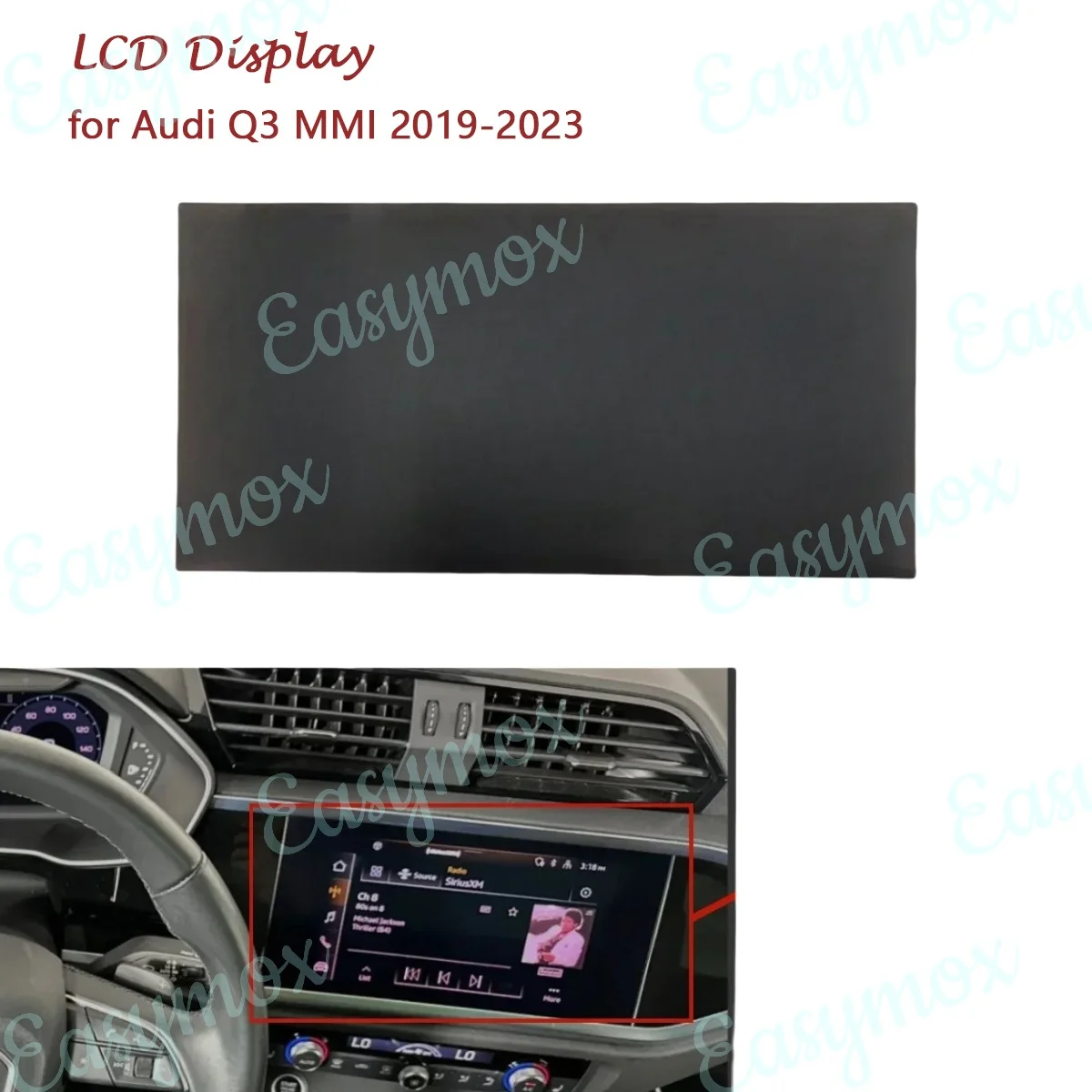 

81A919606 10.1" LCD Display for Audi Q3 MMI 2019-2023 with Touch Compatible part Navigation Replacement