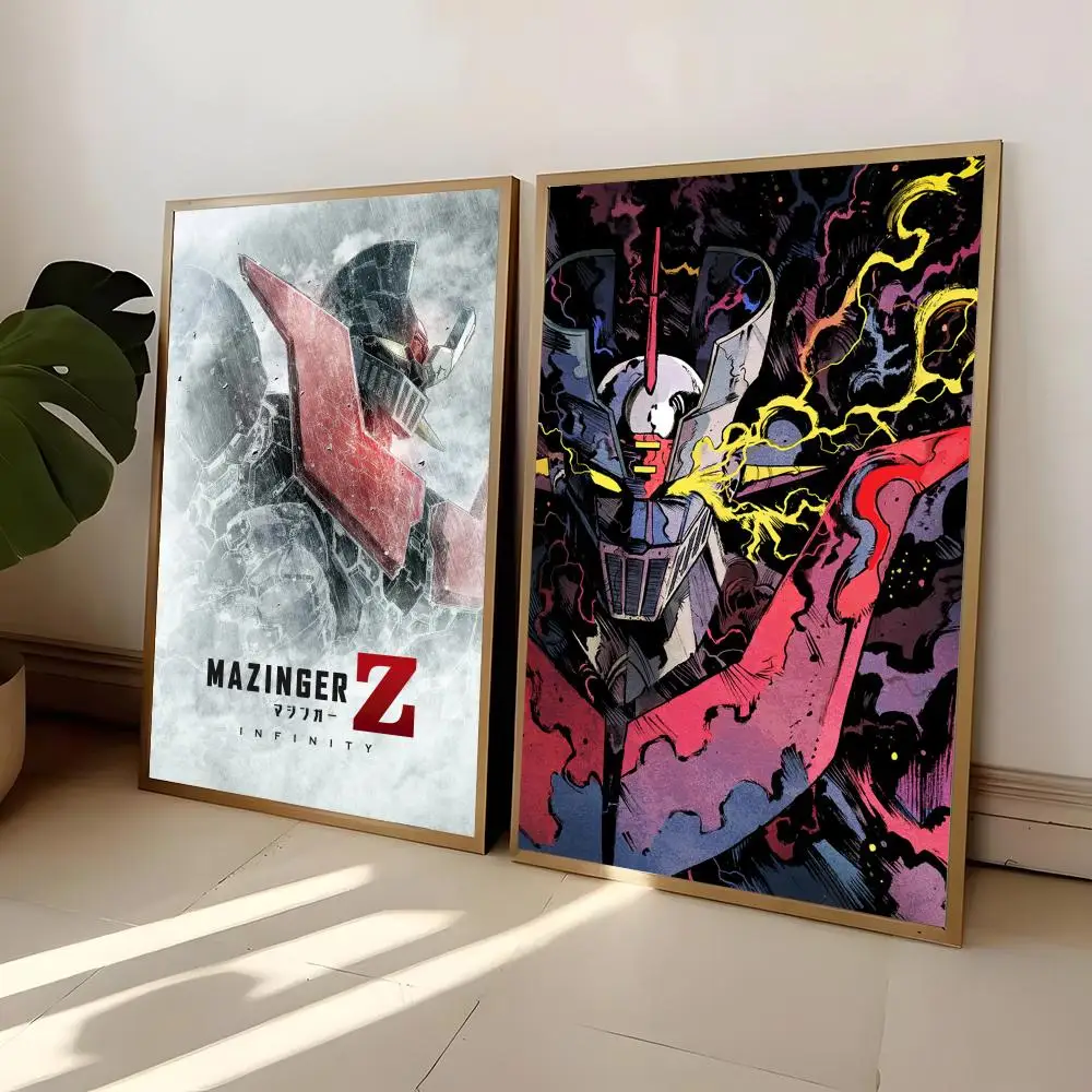 M-Mazinger Z Painting Calligraphy Frameless Poster Canvas Painting Wall Prints Picture For Living Room Home Decor