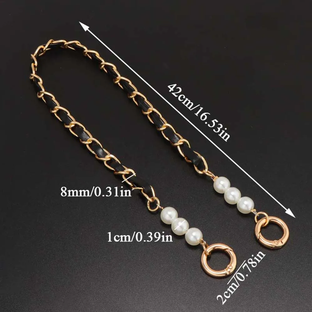 Multicolor Bag Chain Accessories Gold Silver Women Shoulder Bag Chain Metal Bag Chain Strap Crossbody Bag Belt Chain for Handbag