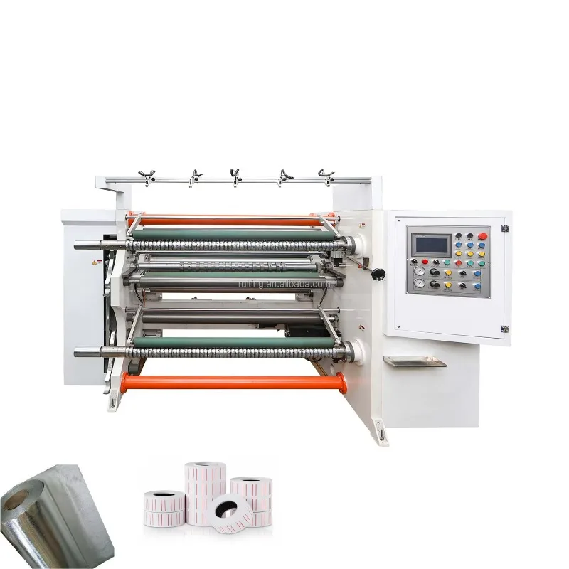 Custom Industrial Semi Automatic Jumbo Roll Paper Slitter/Multi-function Precision thermal paper slitting machine CE Certified