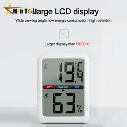 Digital Temperature And Humidity Meter Hygrometer Temperature Monitor LCD Display Home Supply