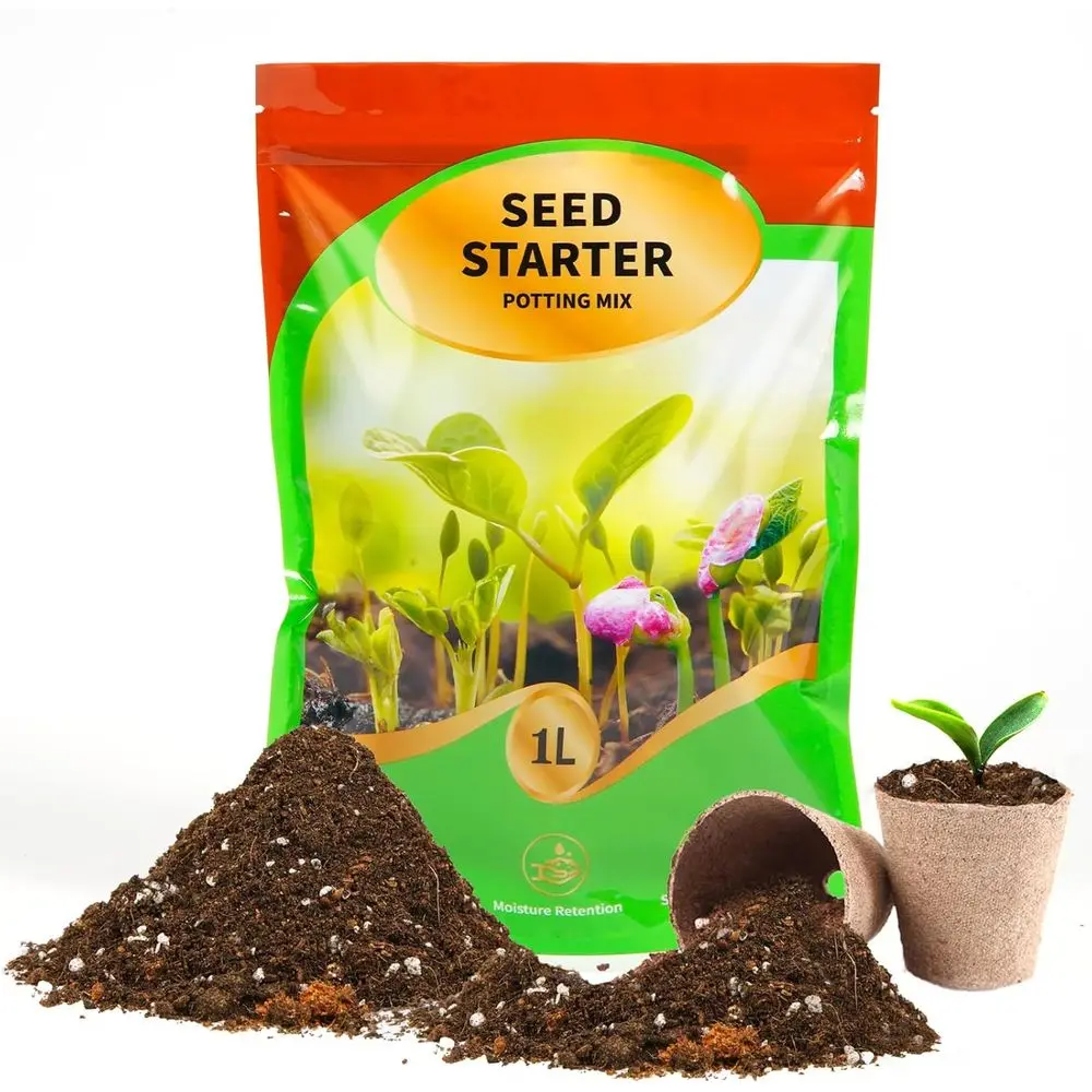 Seed Starting Soil Mix 1qt, Suitable for Vegetables, Houseplants, and Bonsai