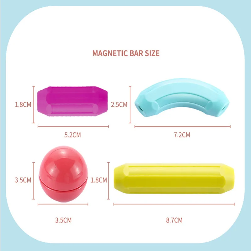 Magnetische Konstruktor blöcke Set Spielzeug für Kinder Magnet Stick Rod Bausteine Montessori Lernspiel zeug für Kinder Junge Mädchen