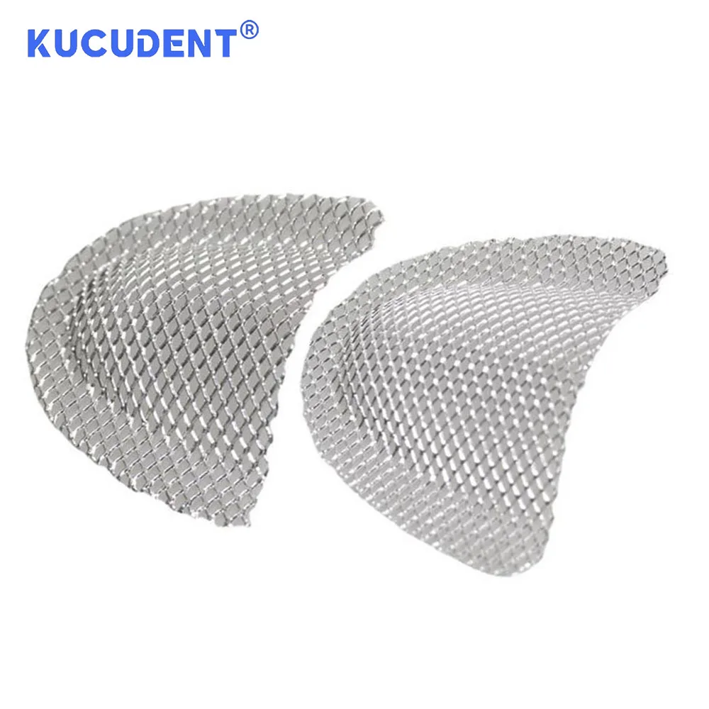 KUCUDENT 20 Uds. Malla de refuerzo palatal de Metal Dental para fortalecer los dientes superiores/inferiores Material de impresión de odontología bandeja de red