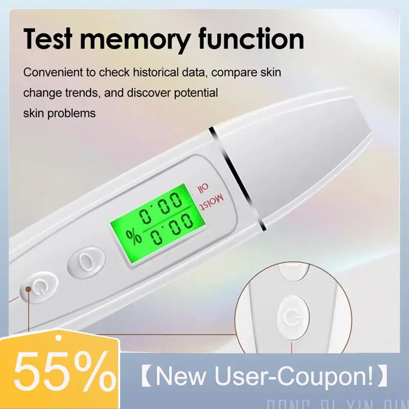 A60T New Face Skin Tester Water Oil Monitor Fluorescent Agent Detector Forforehead Cheek Skin Care