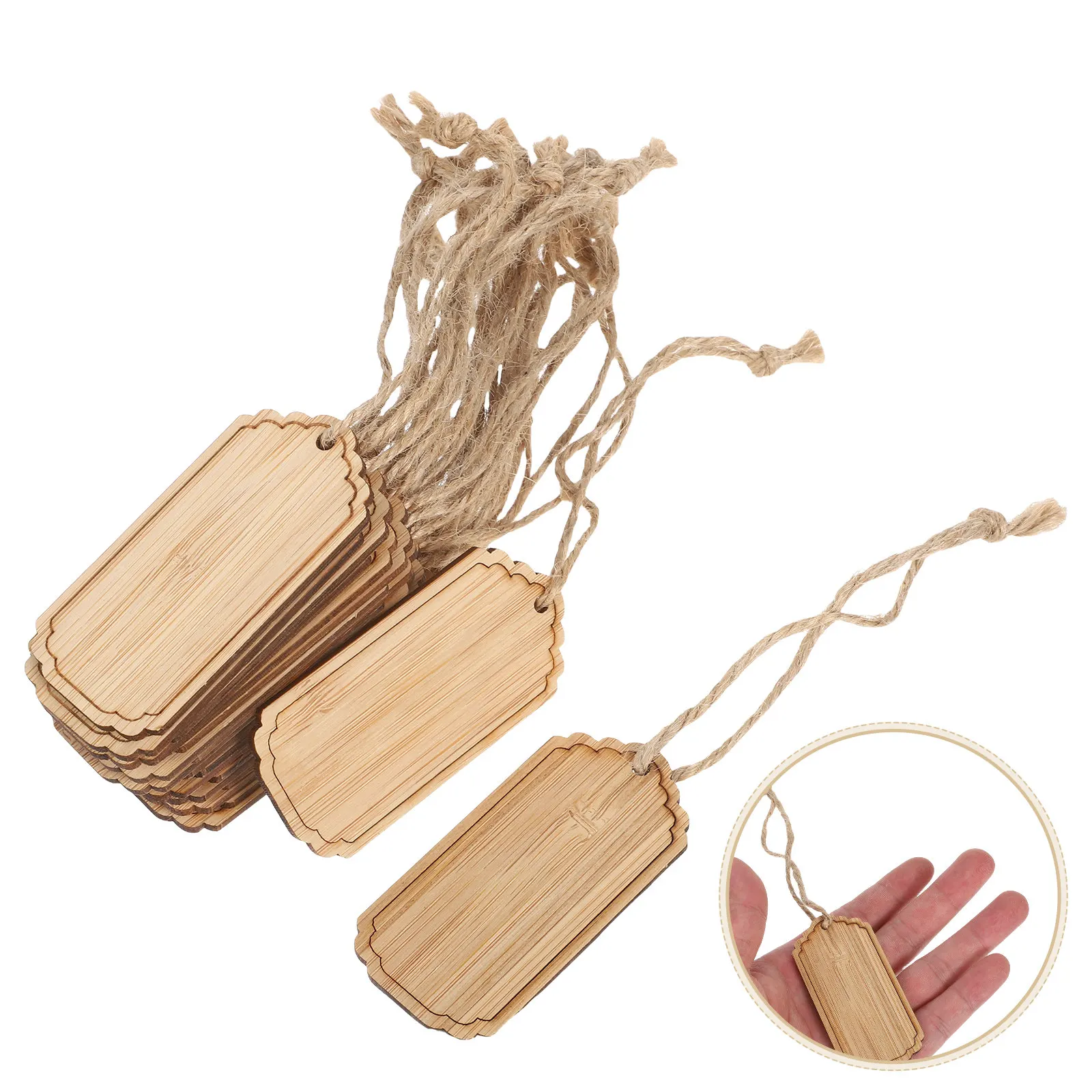 20pcs Plant Labels, Blank Garden Tags With String, For Indoor And Outdoor, Reusable Decorative Markers For Flower Pots Vegetable