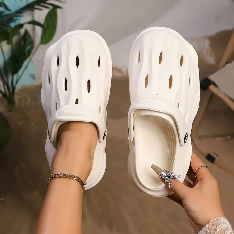 男性と女性のためのクラシックな防水下駄,庭の靴,病院の仕事,医療,夏,2025