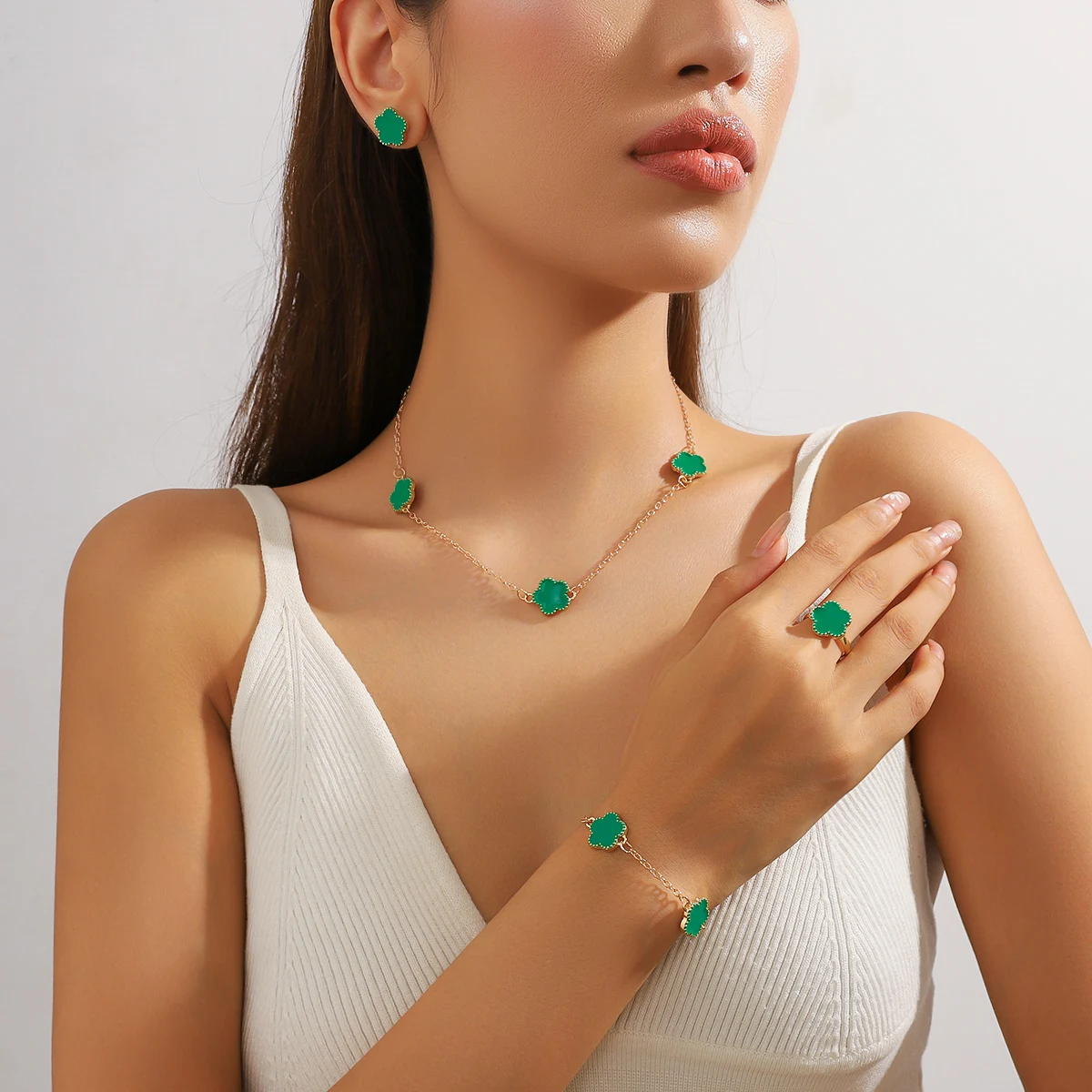 5pcs Fashion Elegant Women Jewelry Set Perfect for Gifts Daily Parties Birthday Gifts for Daughters Girlfriends Mothers