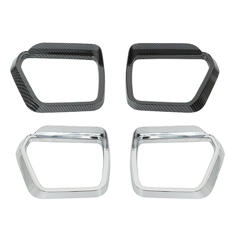 

Car Accessories Carbon Fiber Chrome Rearview Mirror Rain Eyebrow Frame Trim Cover for Ford F150 2021-2022