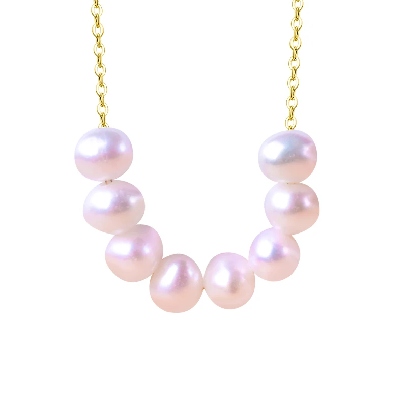 

XF800 Новое ожерелье из чистого 18-каратного золота, кулон из натурального пресноводного жемчуга, ювелирные изделия Au750, круглый подарок для вечеринки для женщин X567