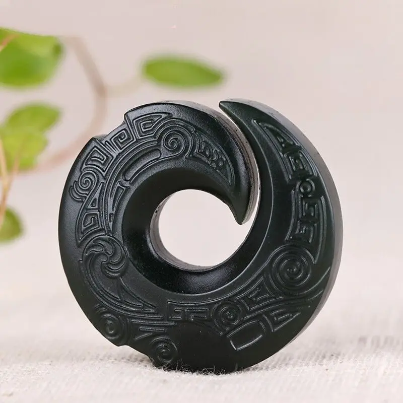 Yaowang Stone, Snake Pattern Jade, Time and Turn Pendant.