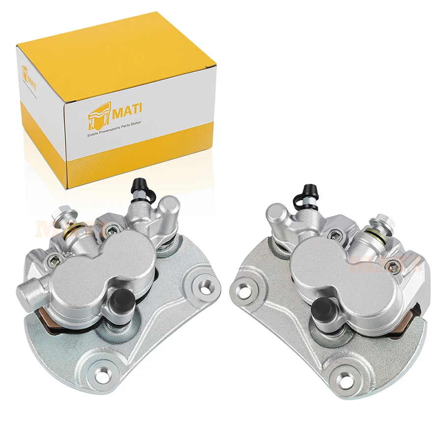 M MATI Front Right Left Brake Calipers W/Pads For Can-Am Commander Max 1000 1000R 800R 2016-2018 705600679 705600678