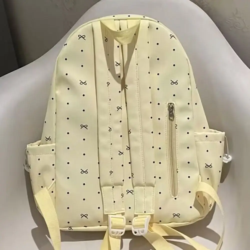 New Large Capacity Bow Backpack Breathable Nylon Girls Backpack Ultra-light Travel Bag