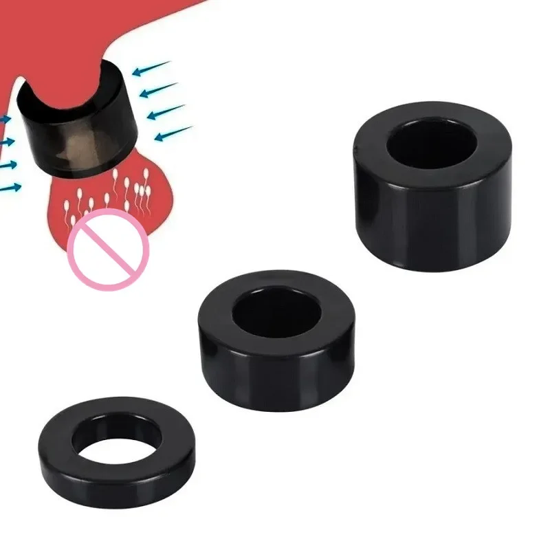 Penis Ring Male Penis Lock Cock Ring Set Cockring Erection Delay Time Ejaculation Enlargement Ball Stretcher Sex Toys for Man