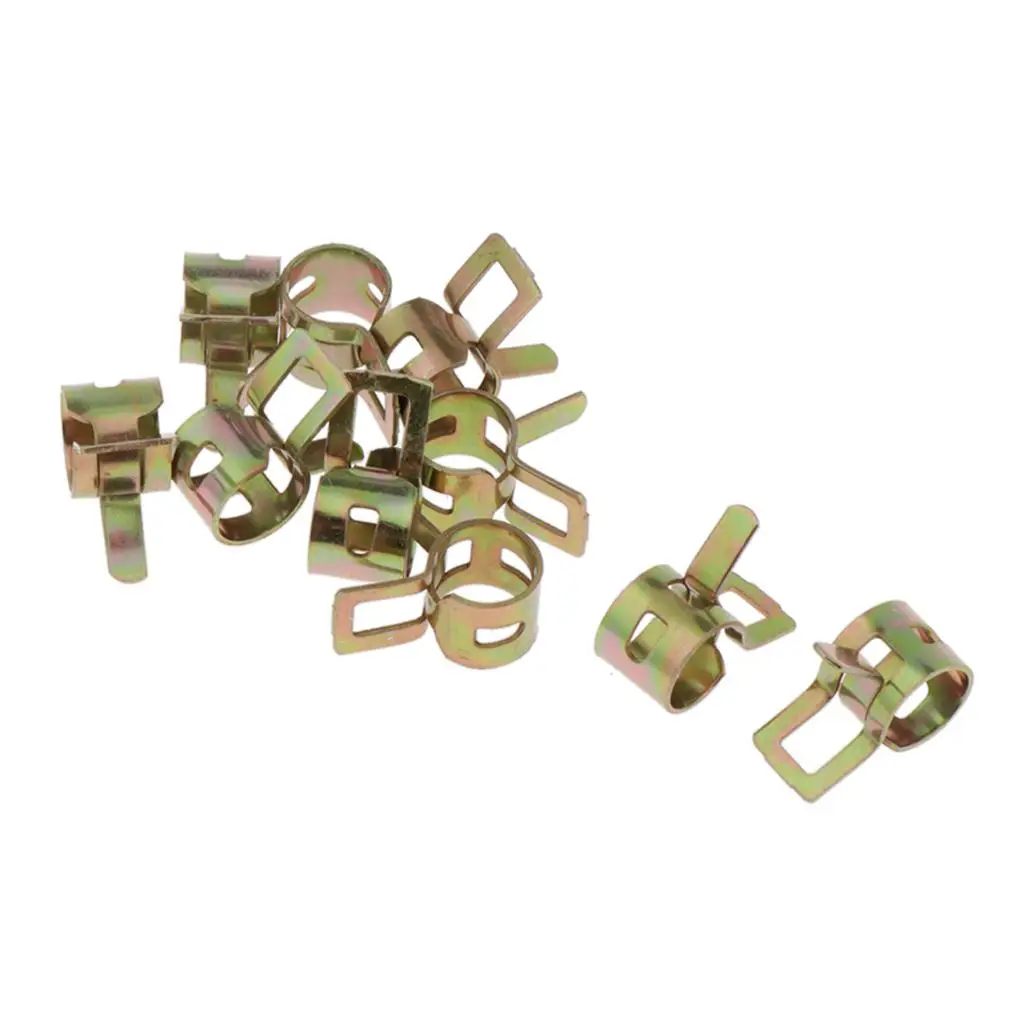 Car Petrol Tube Clips 8mm Adjustable Spring Clamp Set for Fuel Line Hose Connector for Outboard Diesel Pump Accessories