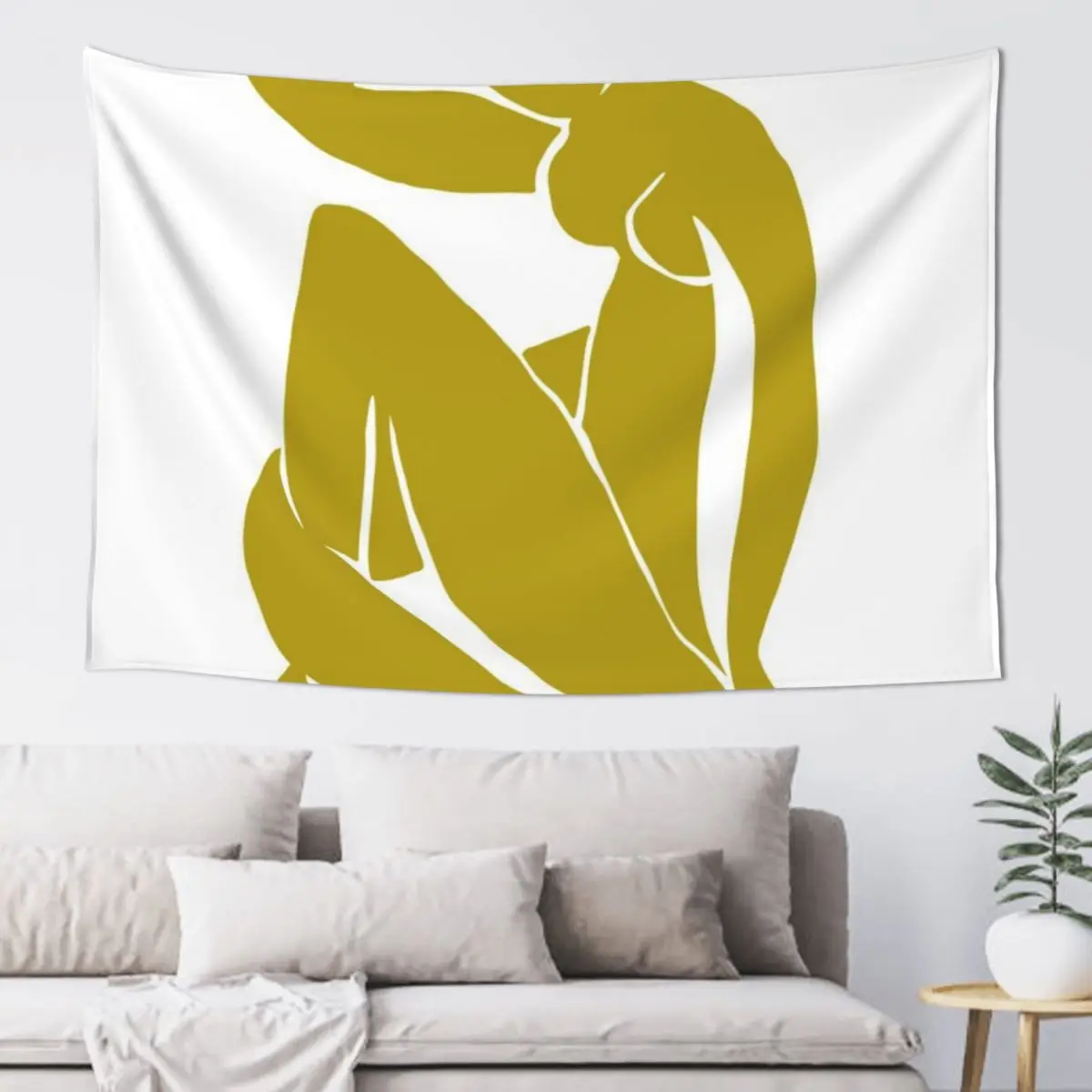 

Matisse Cut Out Figure #2 Mustard Yellow Tapestry Room Decorations Room Decor Cute Room Aesthetic Wallpapers Home Decor Tapestry