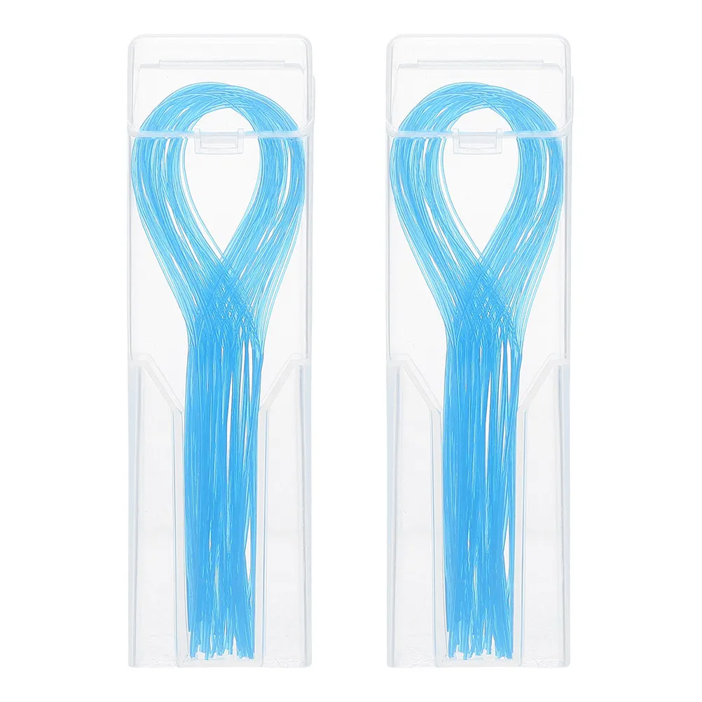 

100 шт. нейлоновых нитей-флоссеров для зубных брекетов, мостов, коронок, ортодонтической чистки, портативный легкий футляр в комплекте, зубная нить