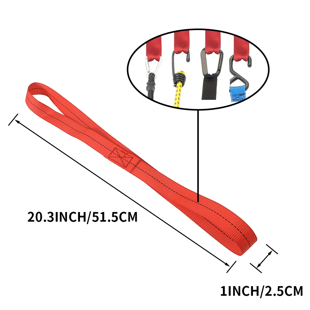 50*1,5 мягкие ремни с петлей, мягкий ремень, 6 шт., мотоцикл, внедорожный велосипед, внедорожник, газон, универсальные ремни для багажа